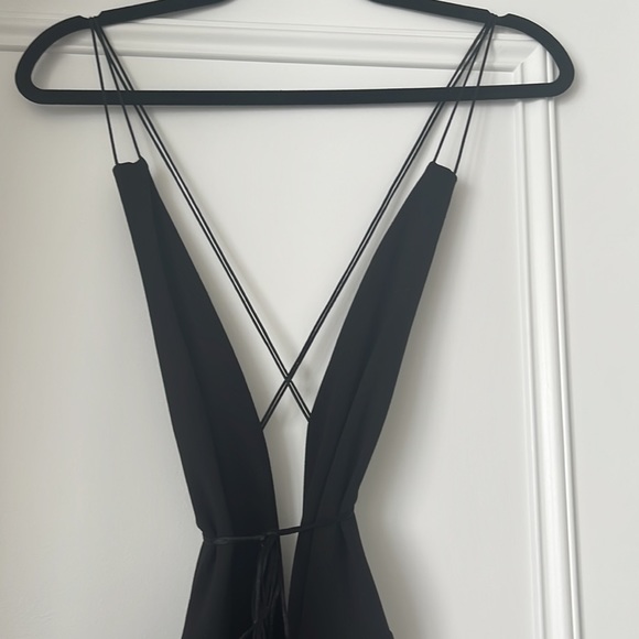 Natalie Rolt Khloe Jumpsuit Black Australian Designer Small/Medium ASOS Dion Lee - Picture 3 of 6